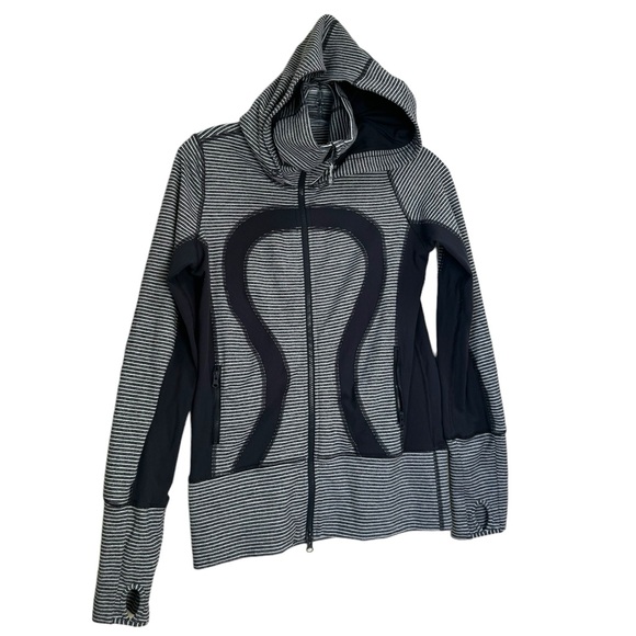Lululemon Stride Hood Jacket Hoodie Mesh Full Zip Pockets Stretch Thumbholes  4 - Picture 2 of 16